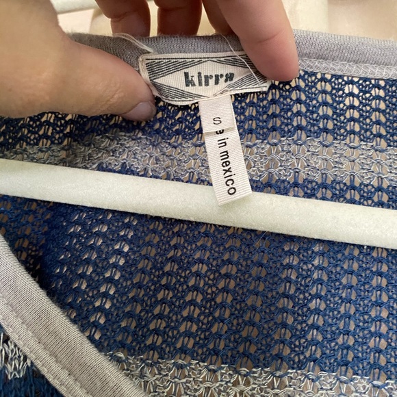 Blue and silver striped sweater - Picture 2 of 2